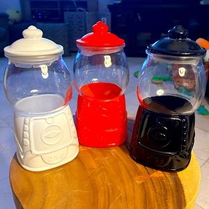 Glass gumball jars